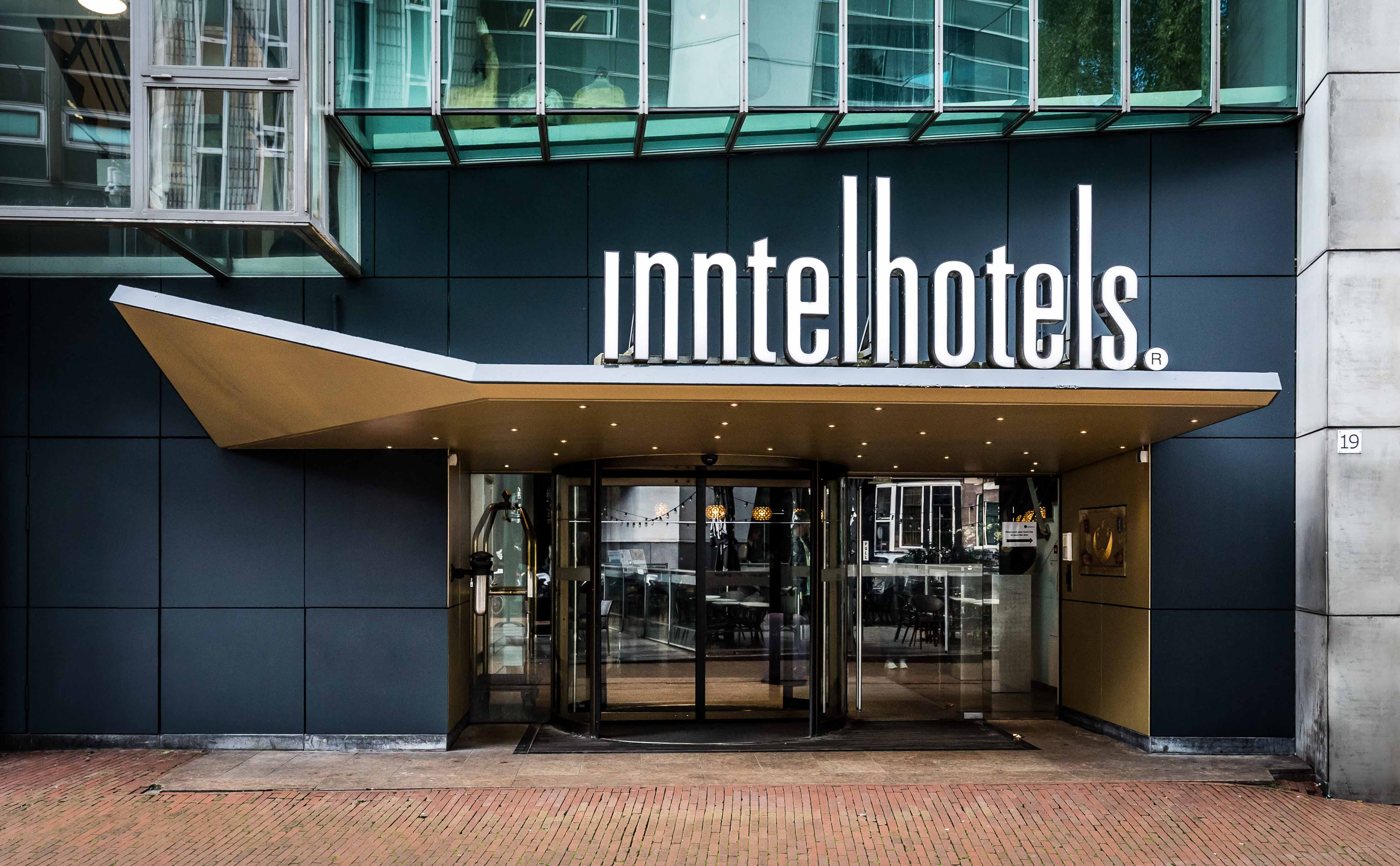 Entrance of Inntel Hotels Amsterdam Centre on Nieuwezijds Kolk